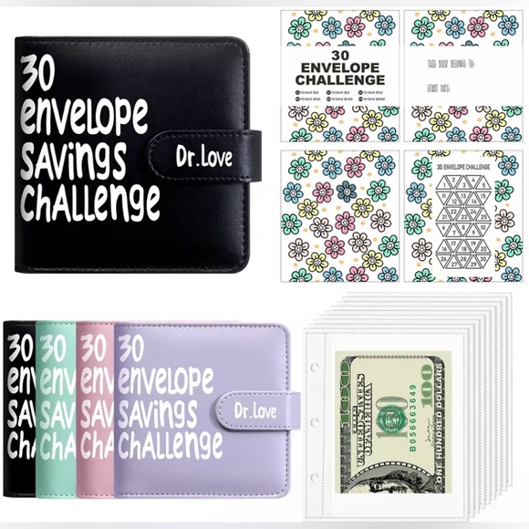 Budget Savings Challenge Book with Pen random colors Handcrafted winners choice - Picture 8 of 16